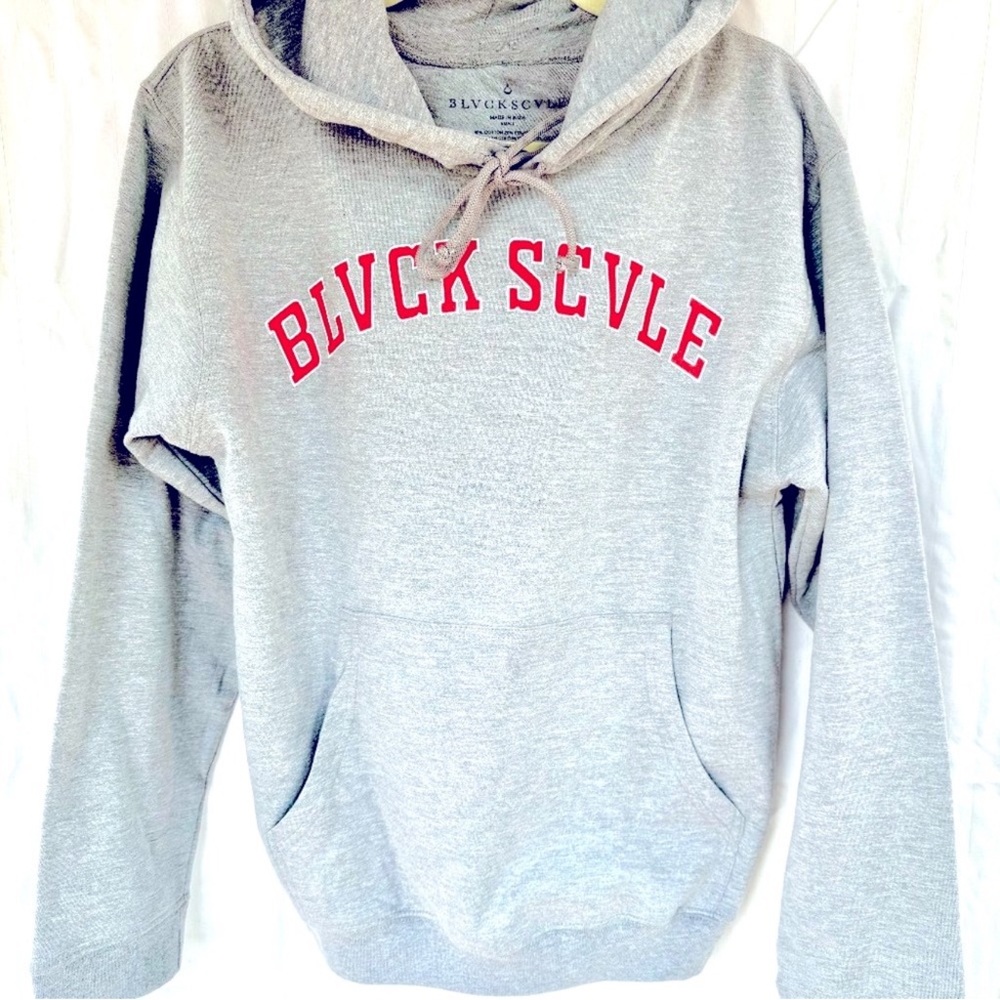 Gray BLVCK SCVLE Sweatshirt Hoodie Size Small ⭐️ New in Polybag